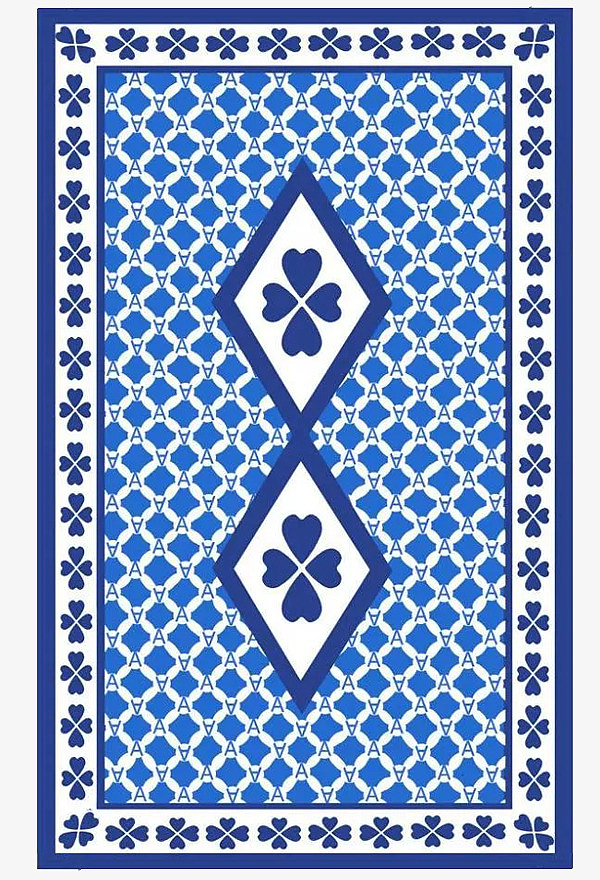 蓝色花纹扑克牌背面免抠素材免费下载_觅元素51yuansu.com