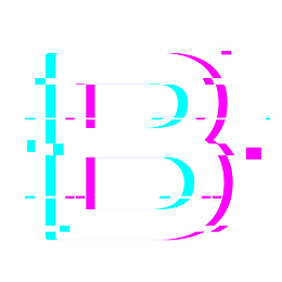 抖音风格英文字母B