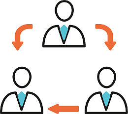 人物团队矢量图标