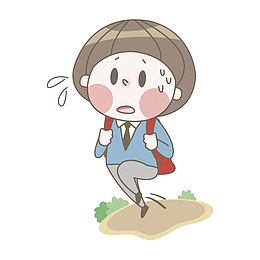 小清新奔跑的男孩免抠图
