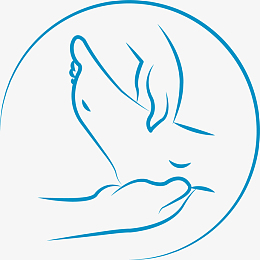 蓝色线条捏脚护理