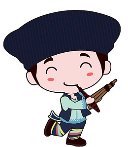 傣族卡通男生图案