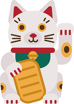 招财猫矢量图