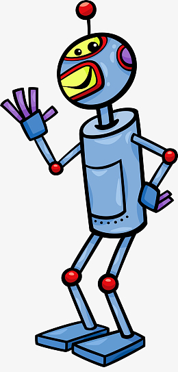 卡通蓝色玩具机器人pngpng卡通机器人pngpng矢量图方形机器人aipngpng