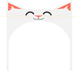 长方形猫咪边框