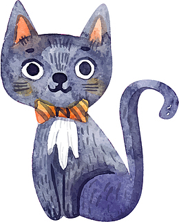 可爱灰色猫咪