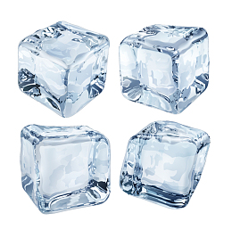 蓝色冰块矢量素材