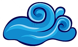 蓝色的海水