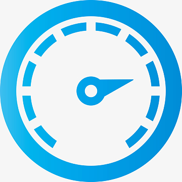 蓝色汽车转速表图