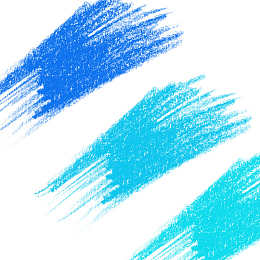 蓝色粉笔笔刷素材