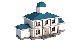LowPoly风格C4D立体建