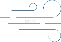 线性大风设计图标