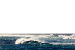 波涛汹涌的大海