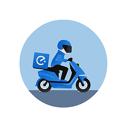 饿了么手机启动蓝色图标