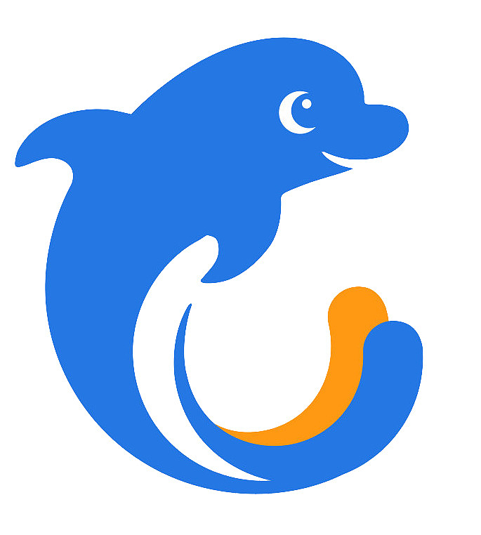 卡通手绘蓝色携程logo