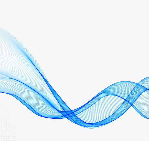 蓝色带状装饰元素