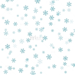 蓝色雪花背景