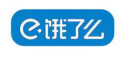 蓝色美食外卖饿了么logo