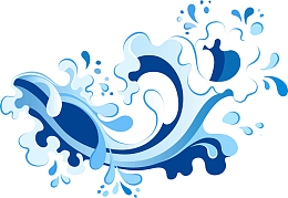 手绘矢量海浪