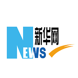 蓝色新华网logo标识