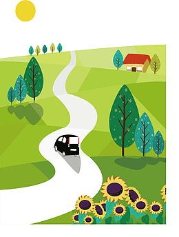 美丽的春天自驾游