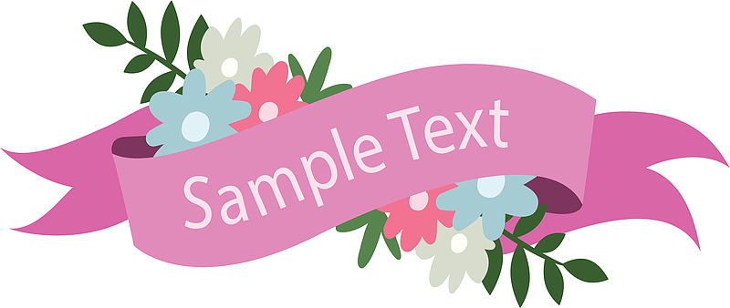 粉红丝带春天标题框