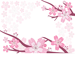 春天浪漫樱花花纹