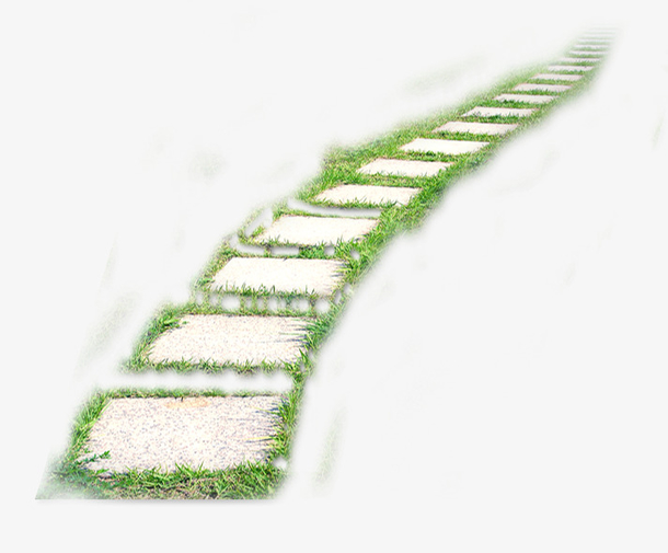 小路石板春天踏青免抠素材免费下载_觅元素51yuansu.com