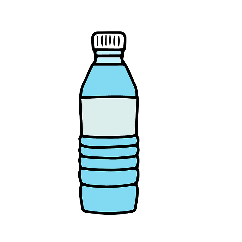 蓝灰色塑料饮料瓶