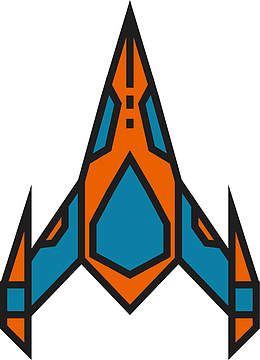 蓝色科幻宇宙战机