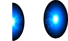 发光闪电背景装饰图