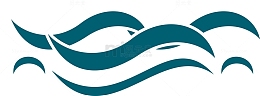 翻滚的海浪创意矢量图