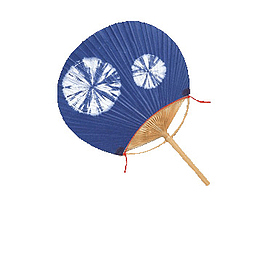 蓝色蒲扇
