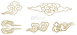 中国祥云素材矢量