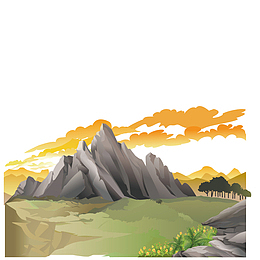 水墨山水画