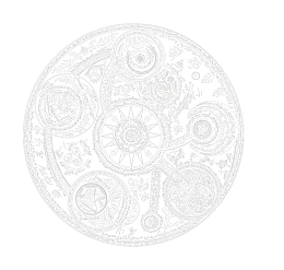 透明圆形华丽阵法效果