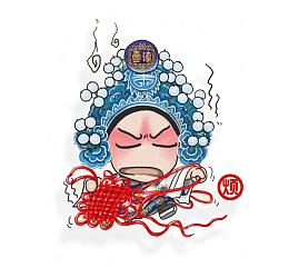中国戏曲人物素材设计