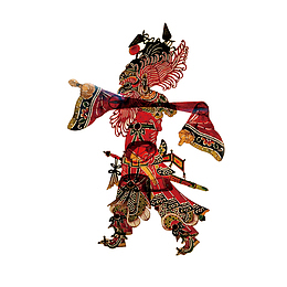 中国风传统精美皮影