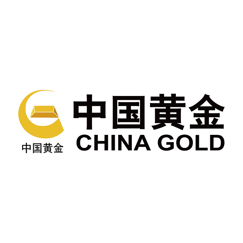 黑色中国黄金logo标志