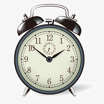 卡通闹钟设计矢量图