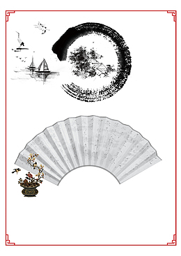 传统相声背景中国风