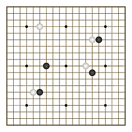 一个矢量黑白围棋