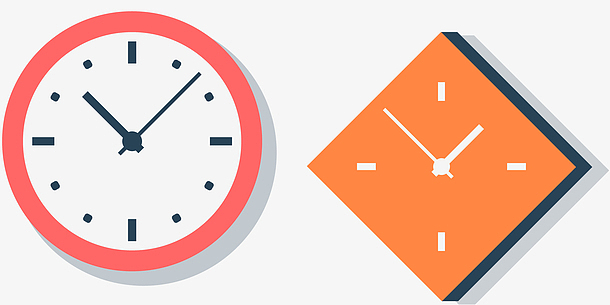 矢量装饰时钟元素