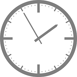 灰色简约时钟