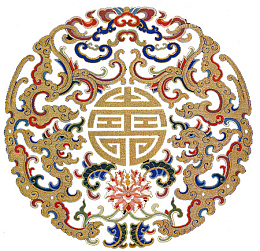 中国风双龙艺术图案