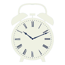 简约罗马闹钟PNG