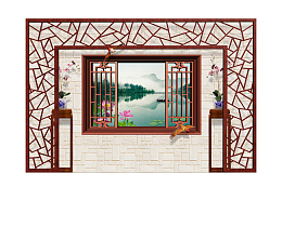 古典时尚中国门框