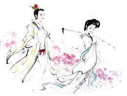 中国风林黛玉葬花