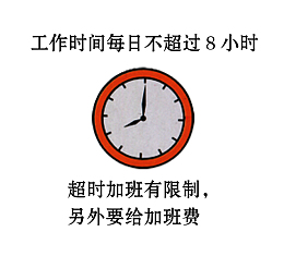 矢量工作时间规定素材