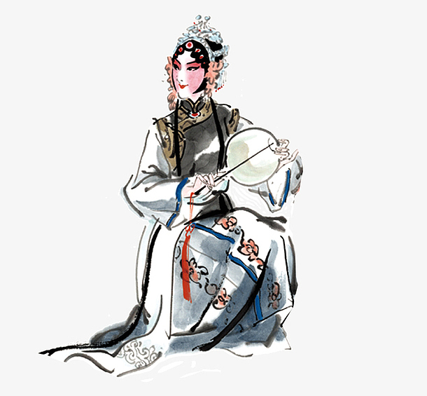 戏曲人物中国风素材设计免抠素材免费下载_觅元素51yuansu.com